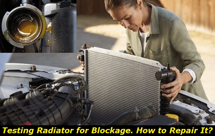 testing radiator for blockage